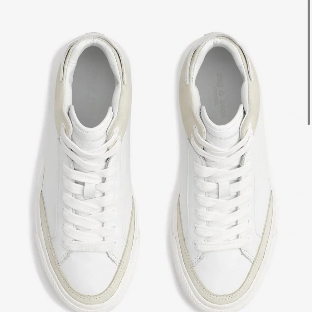 rag & bone RB Army High White with Beige Accents